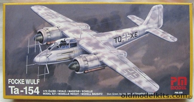 PM Model 1/72 Focke-Wulf TA-154, PM-209 plastic model kit
